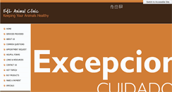 Desktop Screenshot of eandlanimalclinic.com
